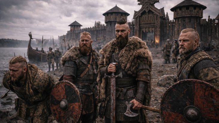 Vikingové u mýtické pevnosti Jómsborg