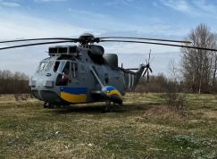 Vrtulník Sea King v ukrajinských barvách