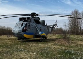 Vrtulník Sea King v ukrajinských barvách