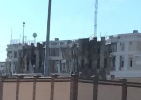 Armjansk, budova FSV po zásahu