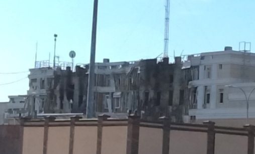 Armjansk, budova FSV po zásahu
