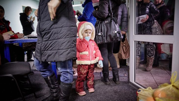 Ukrajinští civilisté, uprchlíci