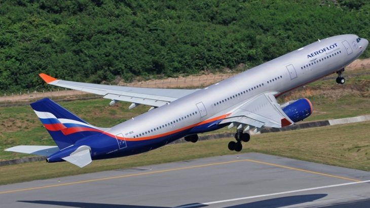 Aeroflot, letadlo v Rusku