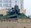 Protivzdušný systém Pancir na střeše budovy v Moskvě