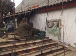 Ruské BMP-1 s dráty proti dronům