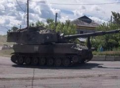 Ruský tank na Ukrajině