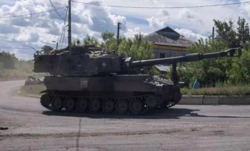 Ruský tank na Ukrajině