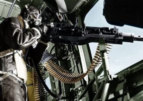 Těžký kulomet v bombardéru B-17