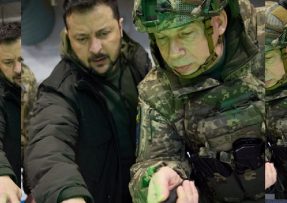 Volodymyr Zelenský a Oleksandr Syrský