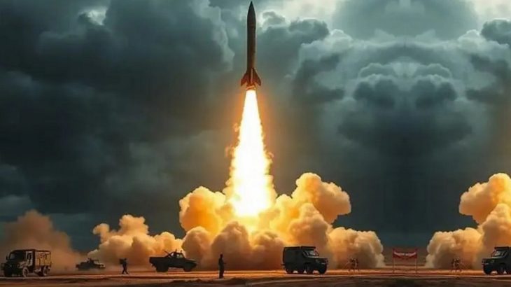 Balistická raketa odpálená v Íránu