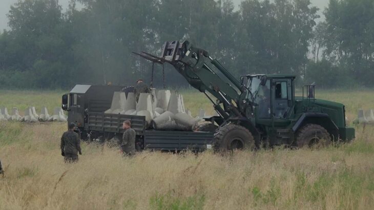 Výstavba opevnění na hranicích NATO