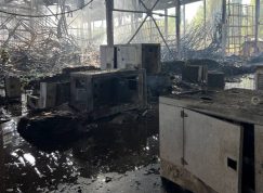 Humanitární sklad Červeného kříže v Kyjevě