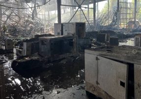 Humanitární sklad Červeného kříže v Kyjevě