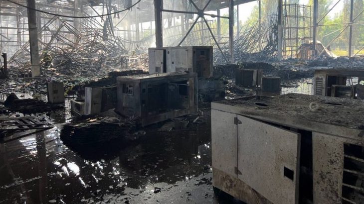 Humanitární sklad Červeného kříže v Kyjevě