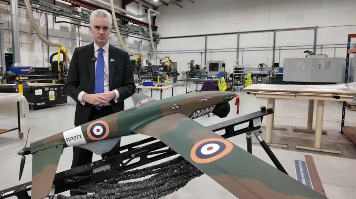 Dron Shark v britských barvách