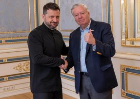 Volodymyr Zelenskyj a Lindsey Graham