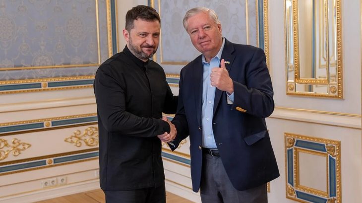 Volodymyr Zelenskyj a Lindsey Graham