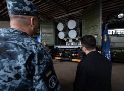 Zelenskyj si nechal předvést střely Harpoon