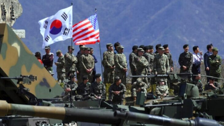 Američtí a jihokorejští vojáci