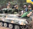 Ukrajinští vojáci na BMP-1