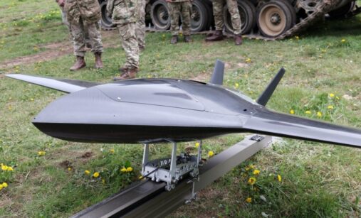 Britský dron Nyan One Way Effector na Ukrajině