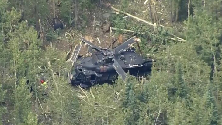 Vrtulník MH-60 Black Hawk 160. pluku speciálních operací po havárii