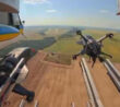 Interceptorový dron odpálený z Mi-8