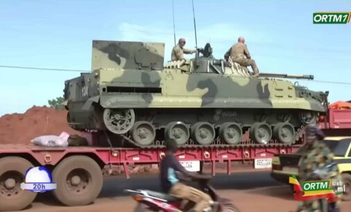 Ruské BMP-3 v Mali