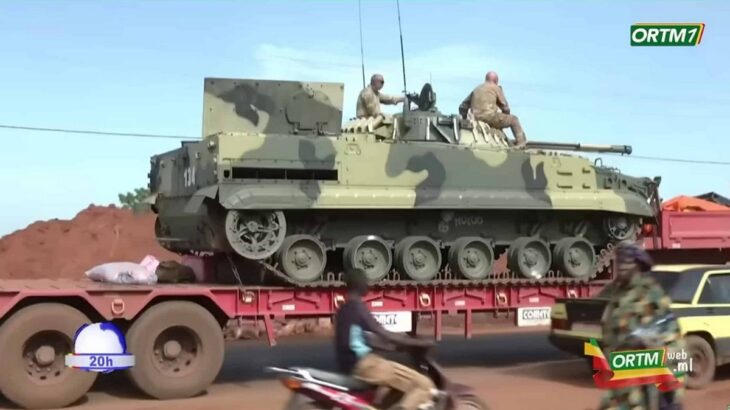 Ruské BMP-3 v Mali