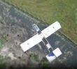 Ruský dron lovený ukrajinským dronem