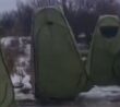 Ruští vojáci ve stanech proti dronům