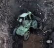 Ukrajinský dron odbouchl ruský bunkr
