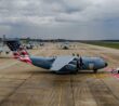 Airbus A400M na letišti Wunstorf