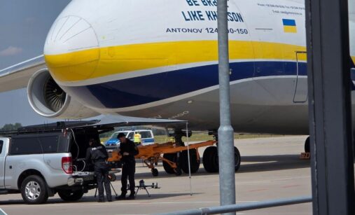 An-124 Ruslan v Lipsku
