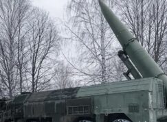 Balistická raketa Iskander v zimě