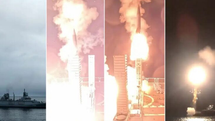 Balistická raketa LORA, odpal z německé lodi