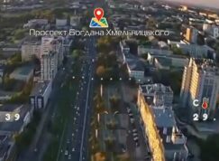 Belgorod natáčený ukrajinským dronem