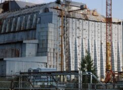 Sarkofág na elektrárně Černobyl