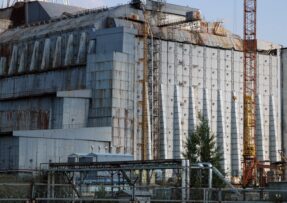 Sarkofág na elektrárně Černobyl