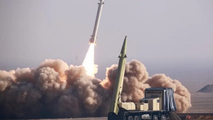 Odpal íránské balistické rakety Fateh-110