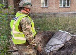 Nevybuchlá hlavice ruské balistické rakety