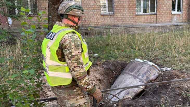 Nevybuchlá hlavice ruské balistické rakety