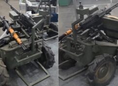 Pozemní dron s RPG-7 a kulometem