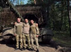 Ukrajinský tank T-84 Oplot ukrajinské jednotky Skala