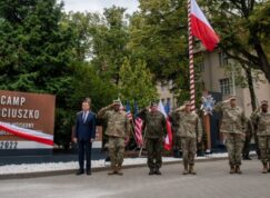 Přední velitelství V. sboru americké armády — Camp Kościuszko v Poznani