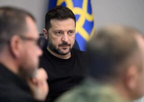 Volodymyr Zelenskyj na jednání