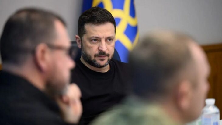Volodymyr Zelenskyj na jednání