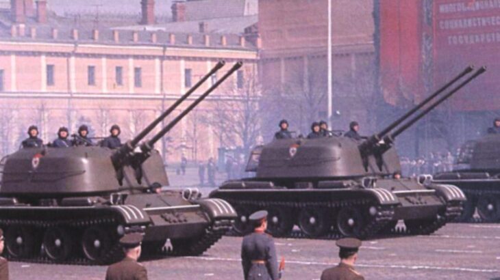 ZSU-57-2 na přehlídce