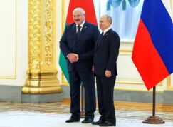 Alexandr Lukašenko a Vladimir Putin