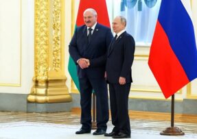 Alexandr Lukašenko a Vladimir Putin